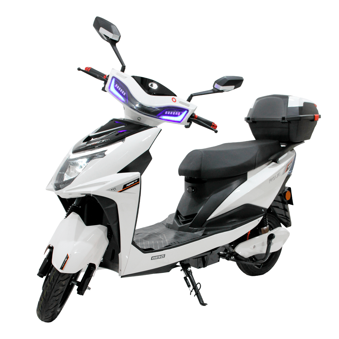 Motoneta Eléctrica Blanco y Negro ROUE ZS