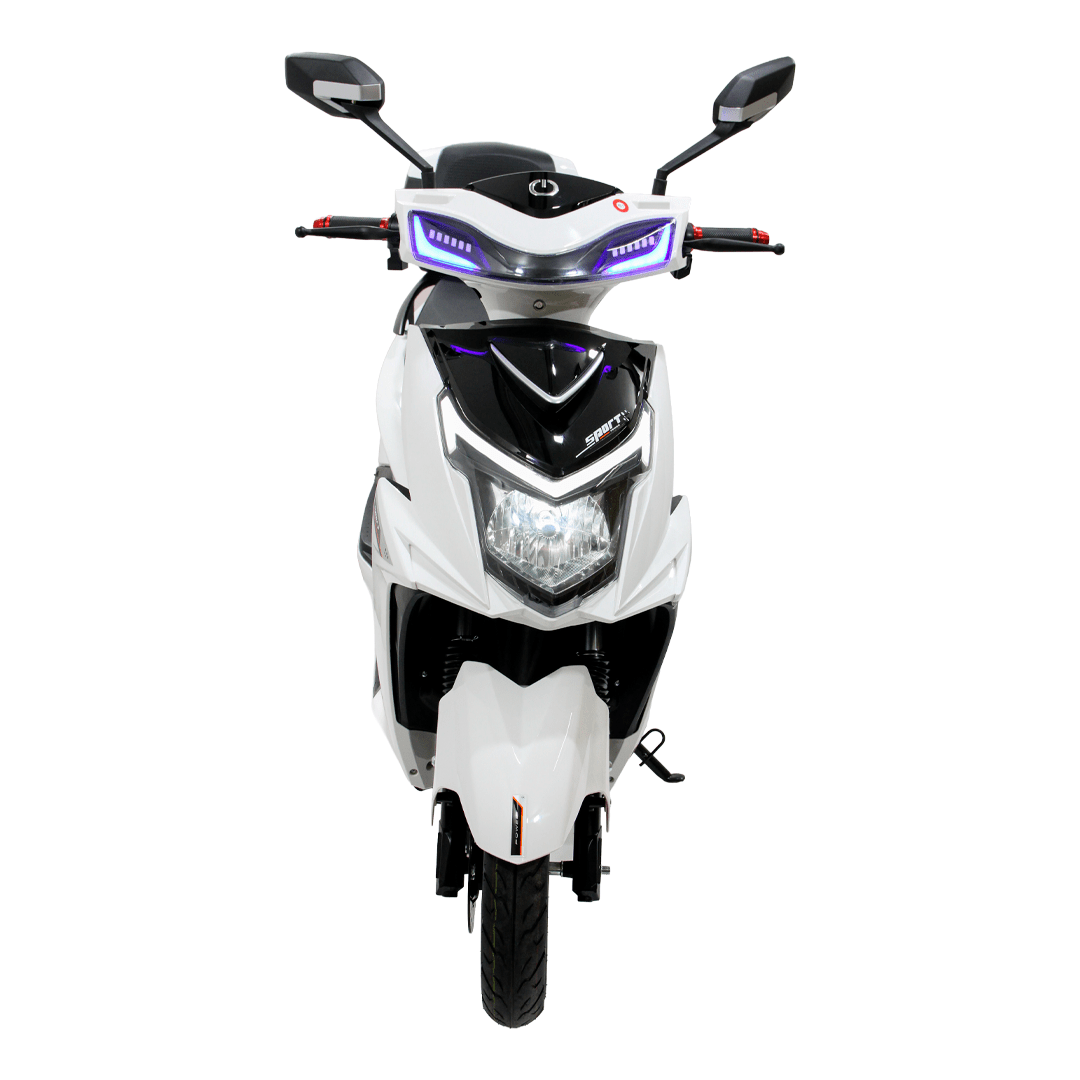 Motoneta Eléctrica Blanco y Negro ROUE ZS