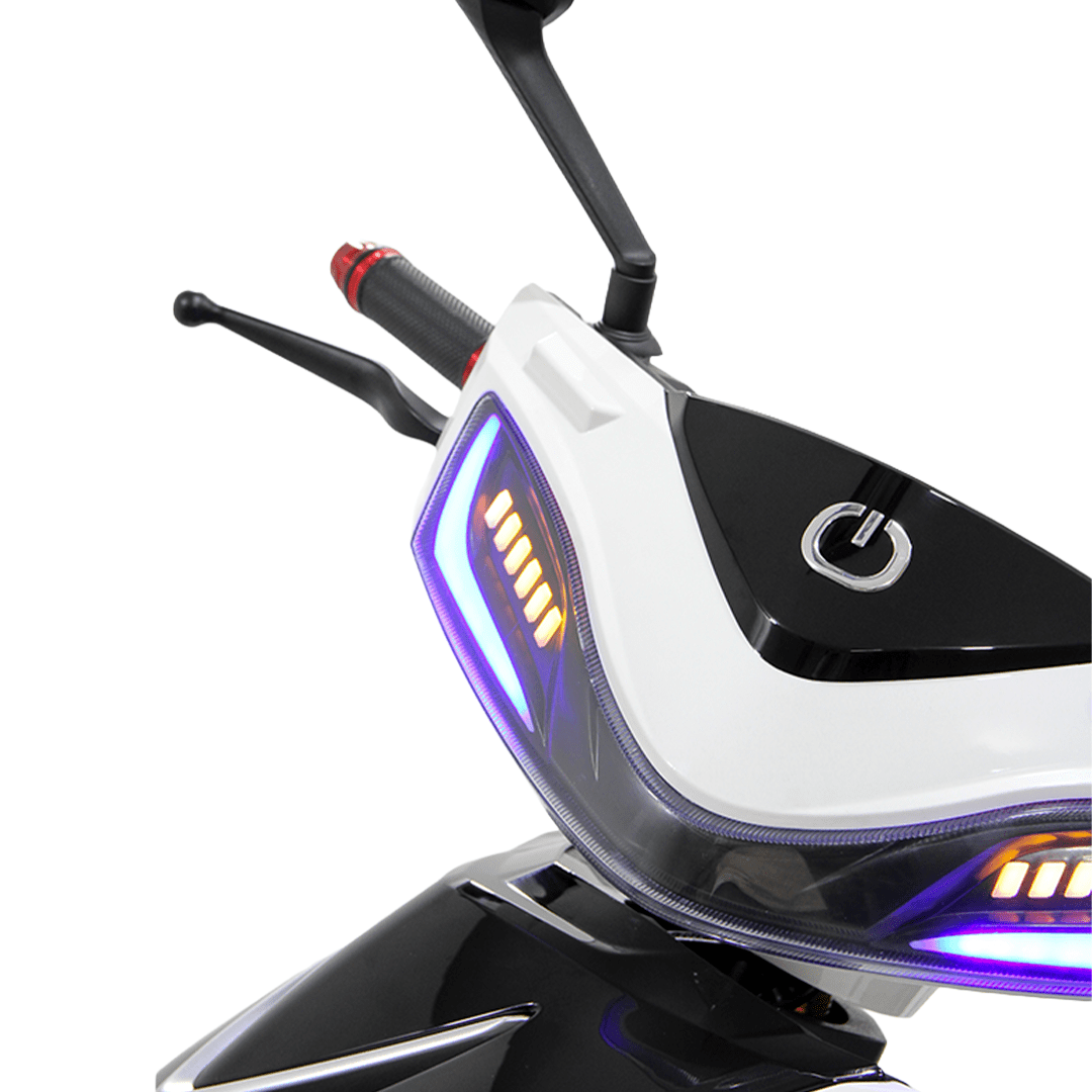 Motoneta Eléctrica Blanco y Negro ROUE ZS